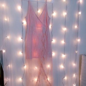 Forever21 pink lace dress